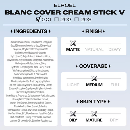 💥BUY 1 GET 1 FREE💥⏰💕🌟Cream Stick V White Korean Color-Changing Foundation Stick