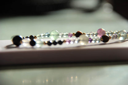 Handmade Semi-Precious Stone Phone Chain, Elegant Gemstone Wrist Strap, Beaded Aesthetic Phone Charm, Unique Healing Stone Accessory