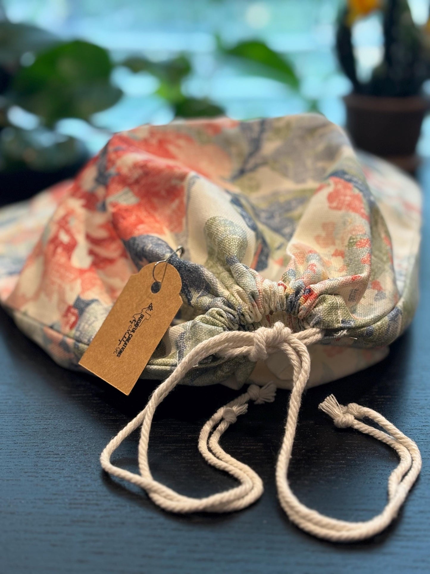 Beeswax Coated Linen Bread Bag for Sourdough, Reusable Food Storage Bag for Homemade Loaves and Artisan Bread