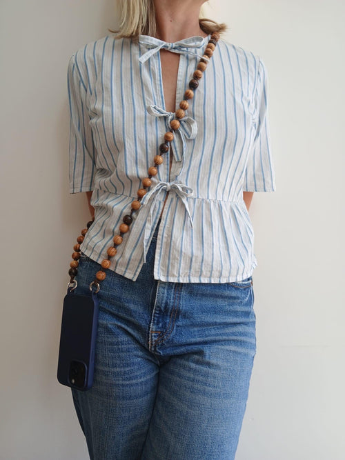 Wooden Beaded Phone Strap | Beaded Phone Lanyard | Crossbody Phone Strap | Handmade | Lanyard Phone Strap |  Hello Beads - Hello Willow