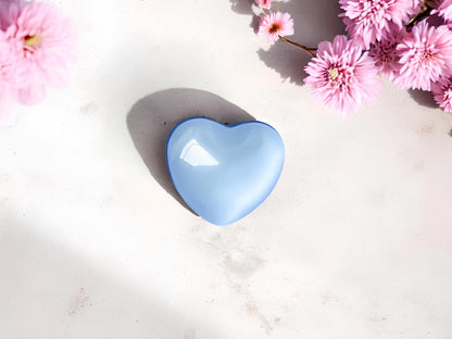 Handmade Resin Heart Phone Grip, Magnetic Stand Compatible with MagSafe, Elegant Adhesive Griptok Accessory for Smartphones